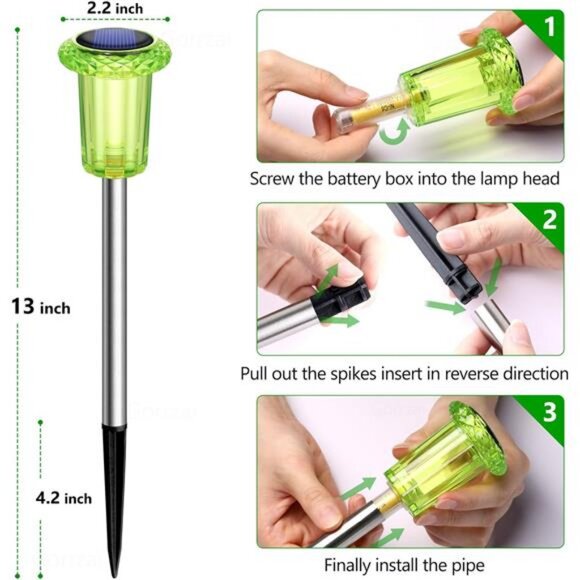 Halloween Solar Lights Outdoor 10 Pack Solar Pathway Lights Outdoor Halloween - Picture 4 of 8